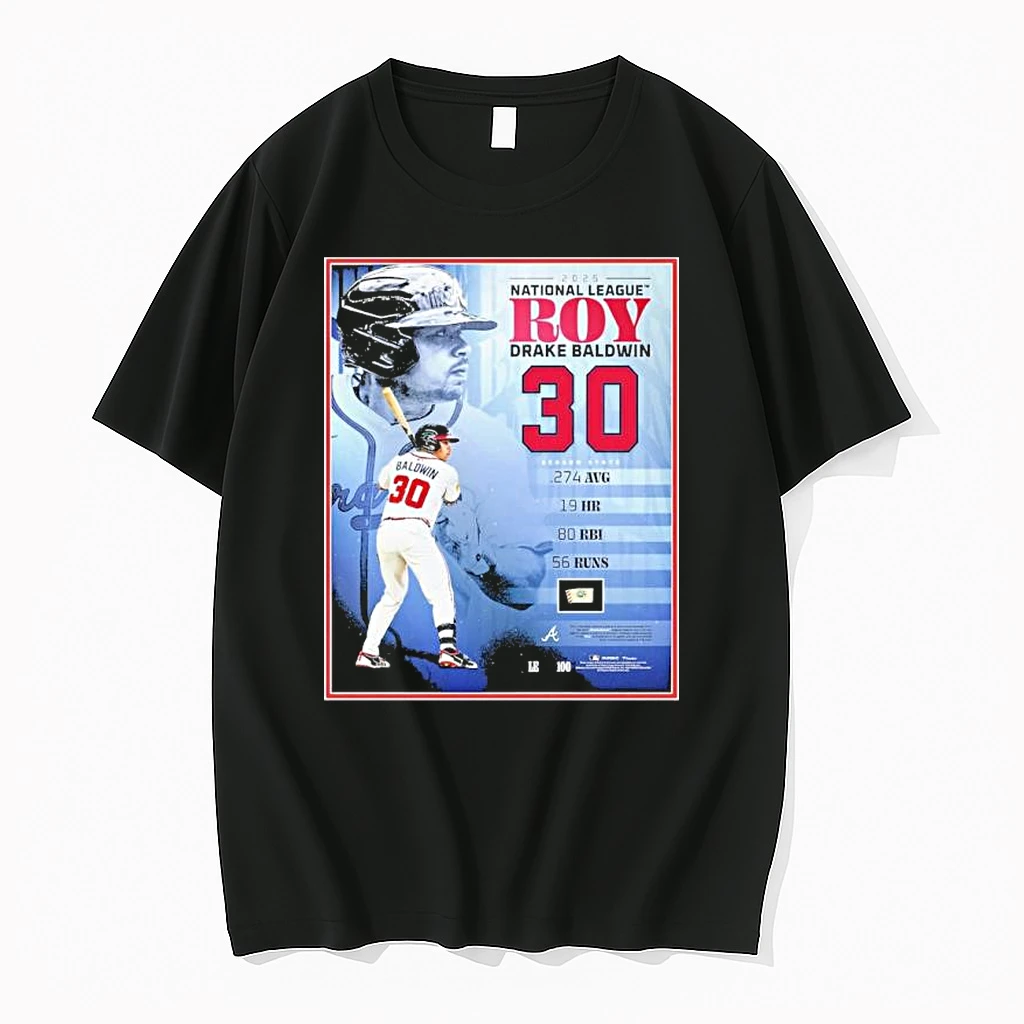 Classic 30 Drake Baldwin Atlanta Braves 2025 National League Roy T Shirts