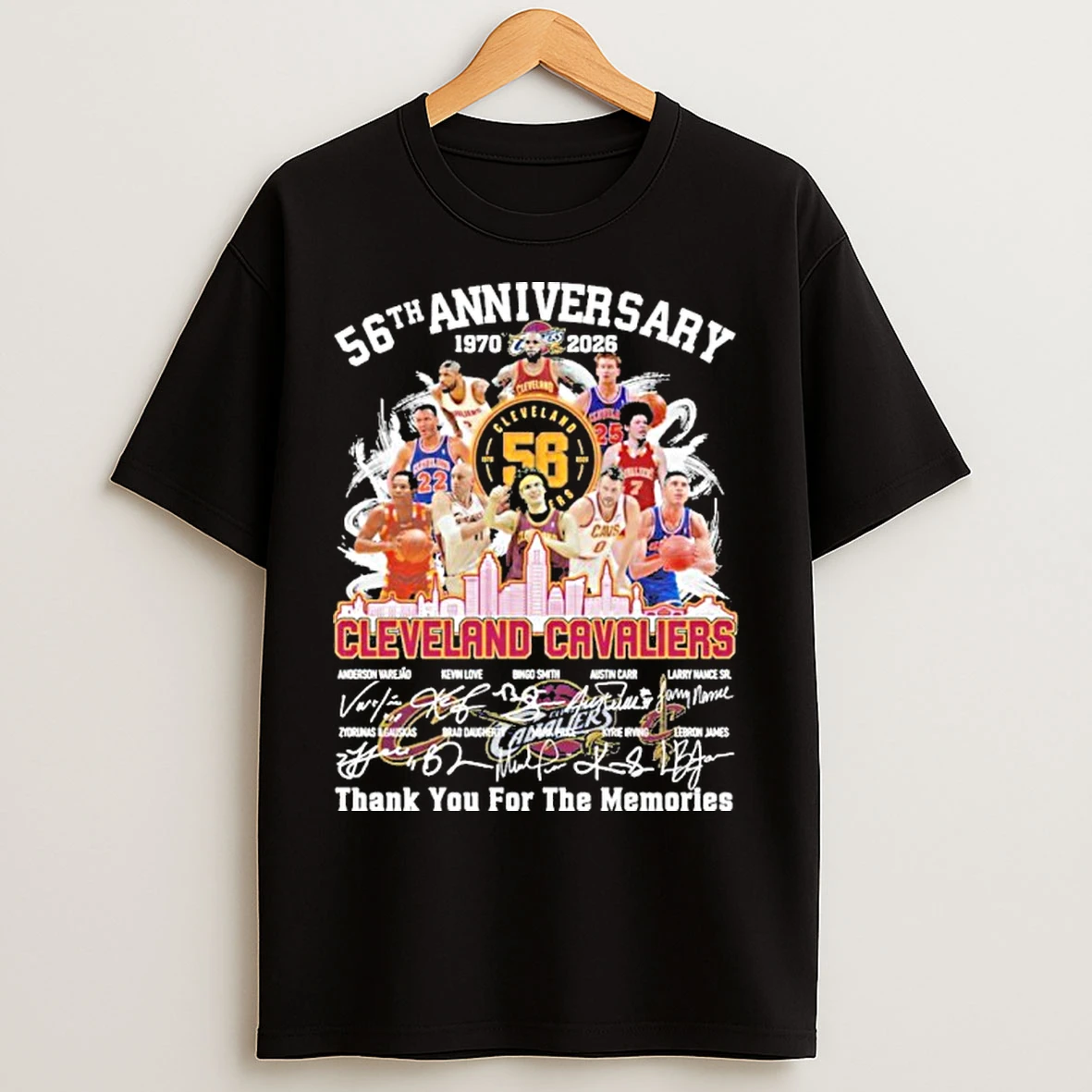 Classic 56th Anniversary 1970 2026 Cleveland Cavaliers T Shirts