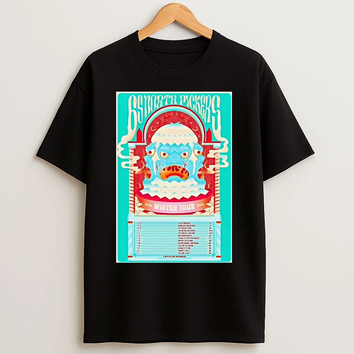 Classic 65 North Pickers Winter 2025 2026 Tour T Shirts