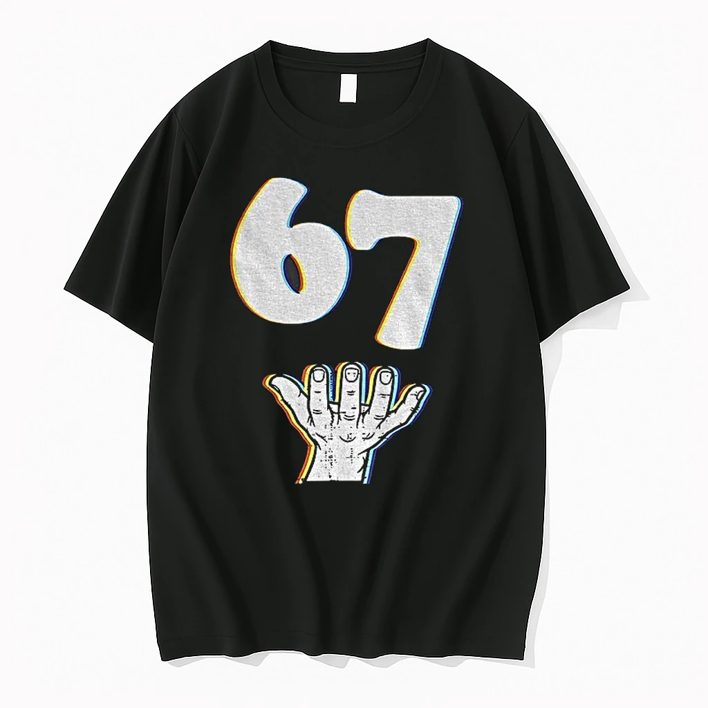 Classic 67 Six Seven Hand Meme Funny Viral T Shirts