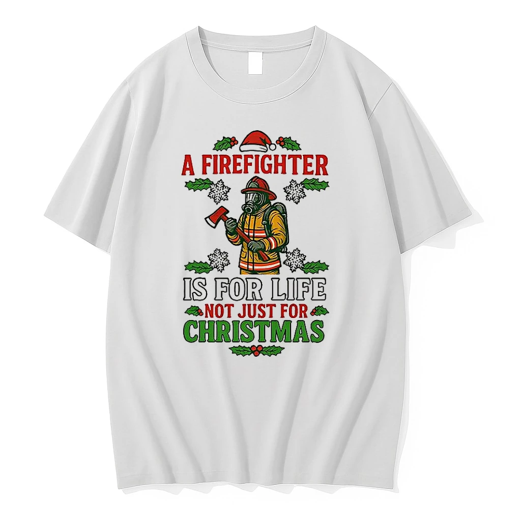 Classic A Firefighter Is For Life Not Just For Christmas Meme T Shirts