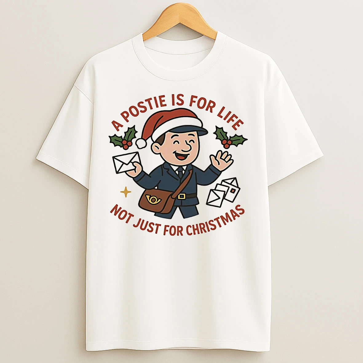 Classic A Postie Is For Life Not Just For Christmas T Shirts