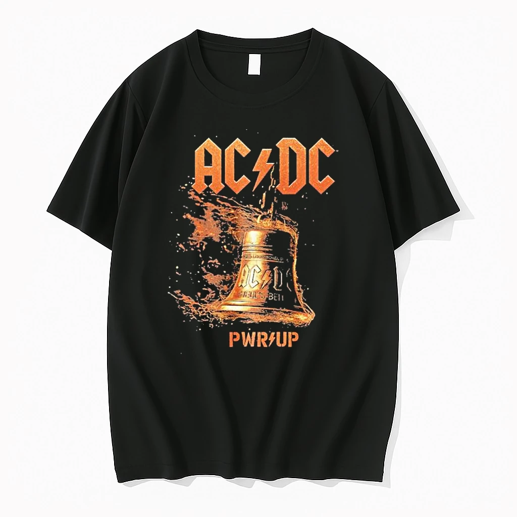 Classic Ac Dc Hells Bells Lightning Pwr Up 2025 Australian Tour T Shirts