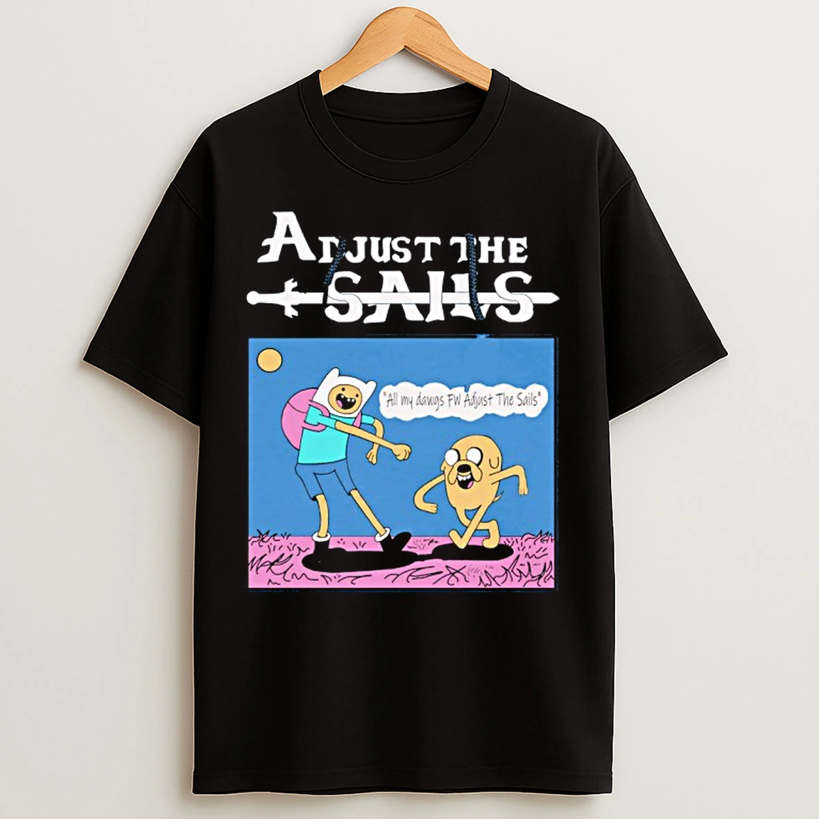 Classic Adjust The Sails Finn X Jake T Shirts