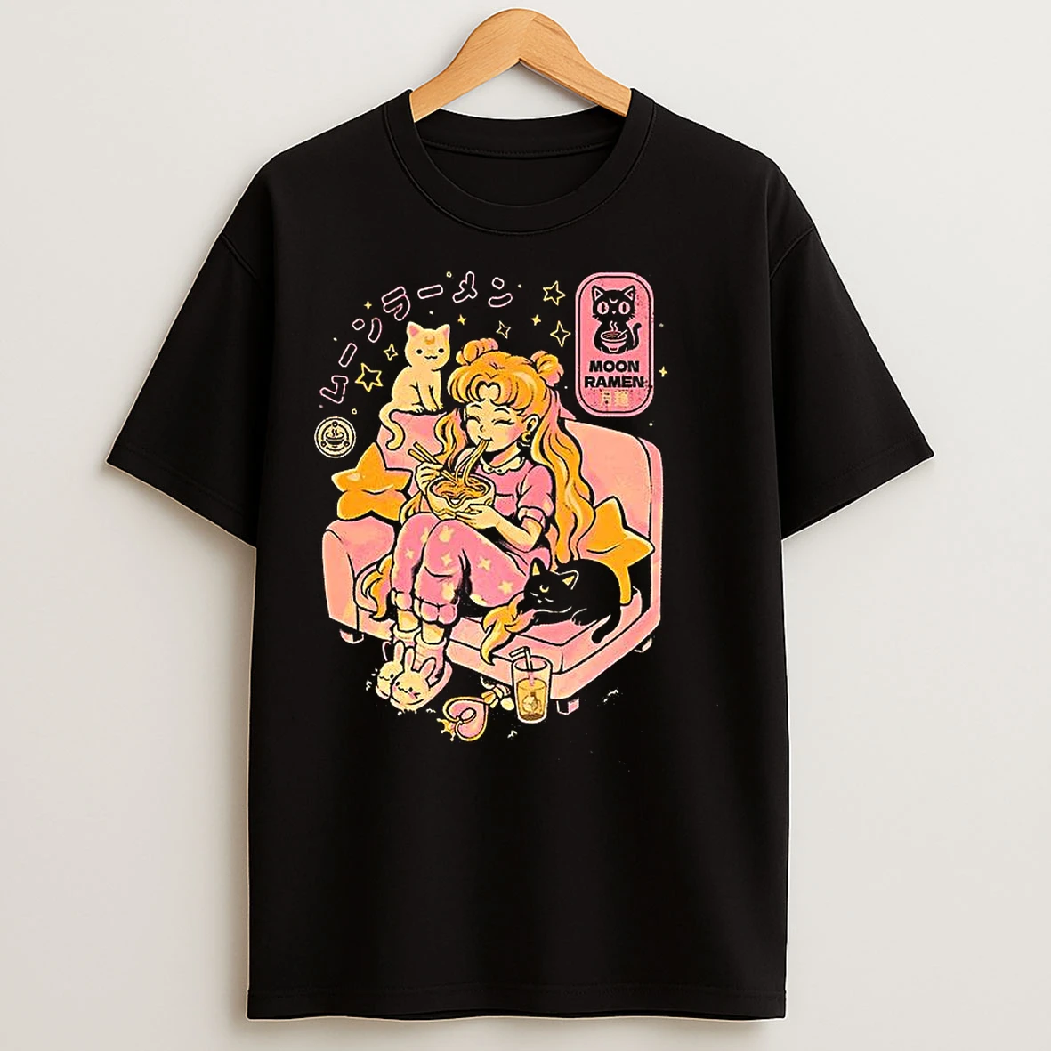 Classic Aino Minako Sailor Moon Anime Moon Ramen T Shirts