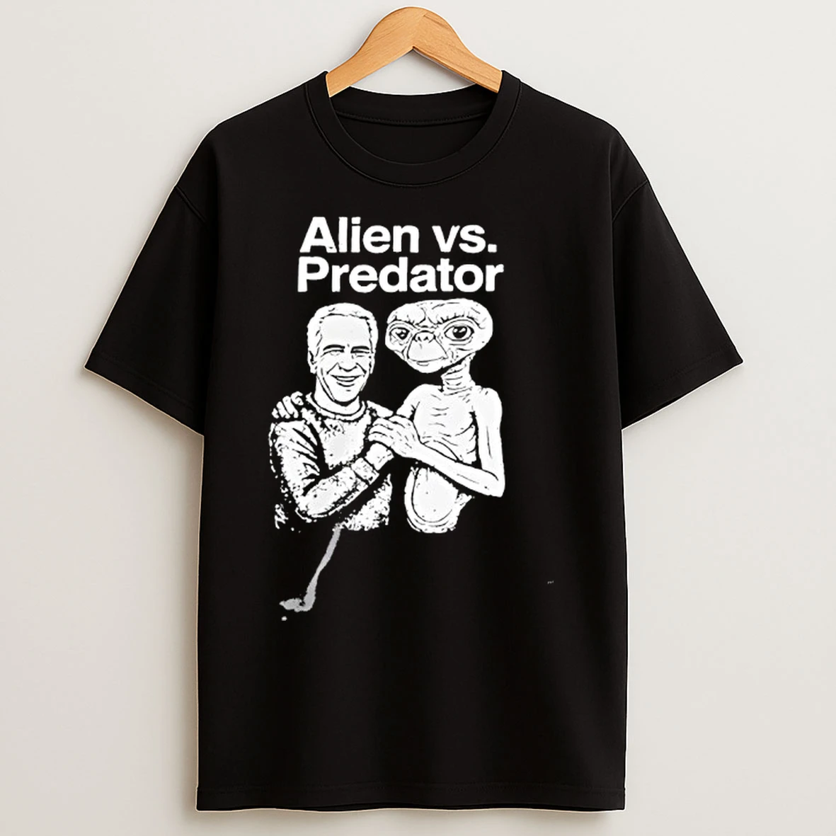 Classic Alien Vs Predator Funny Trump And Jeffrey Epstein Best Friends Parody T Shirts