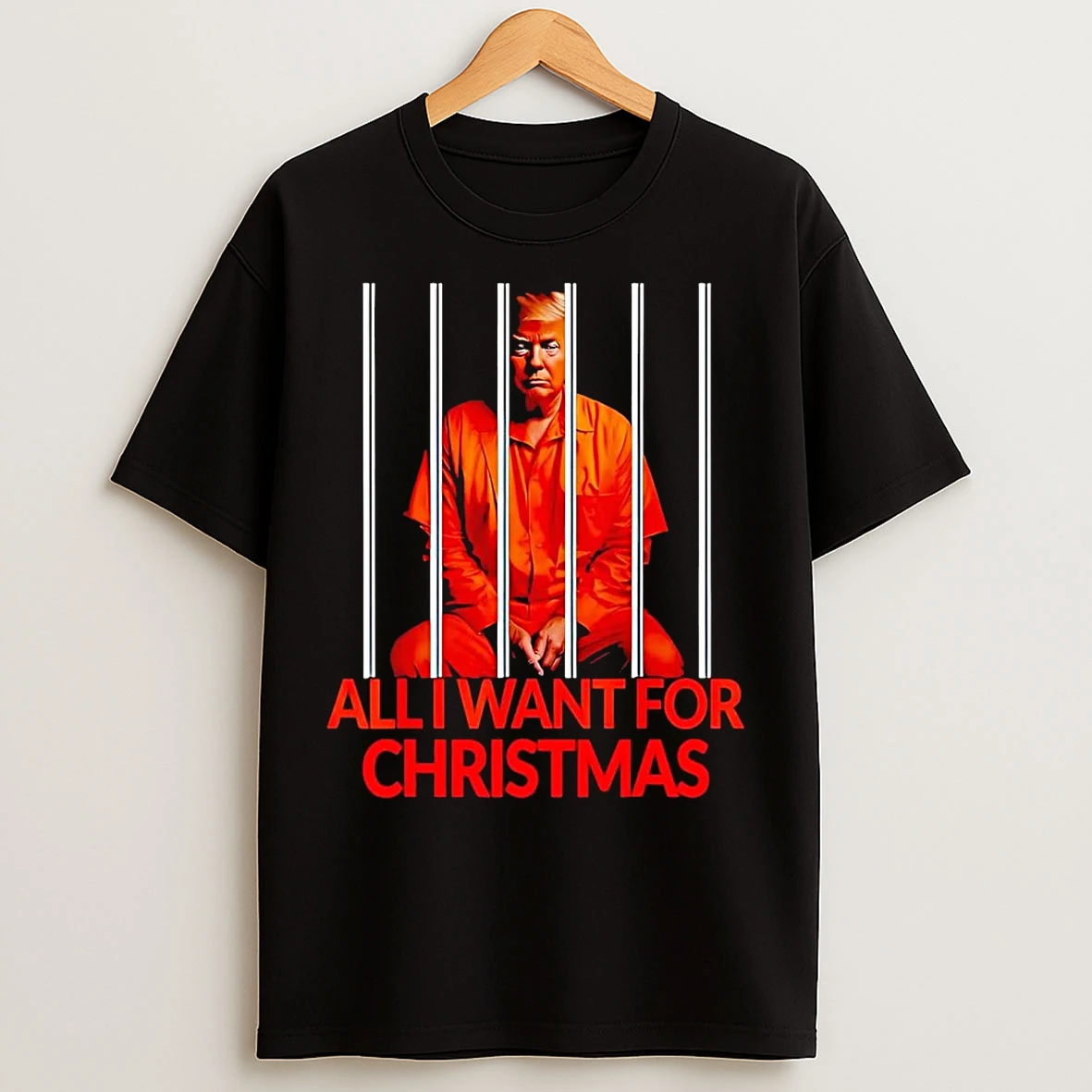 Classic All I Want For Christmas Trump Prison T Shirts