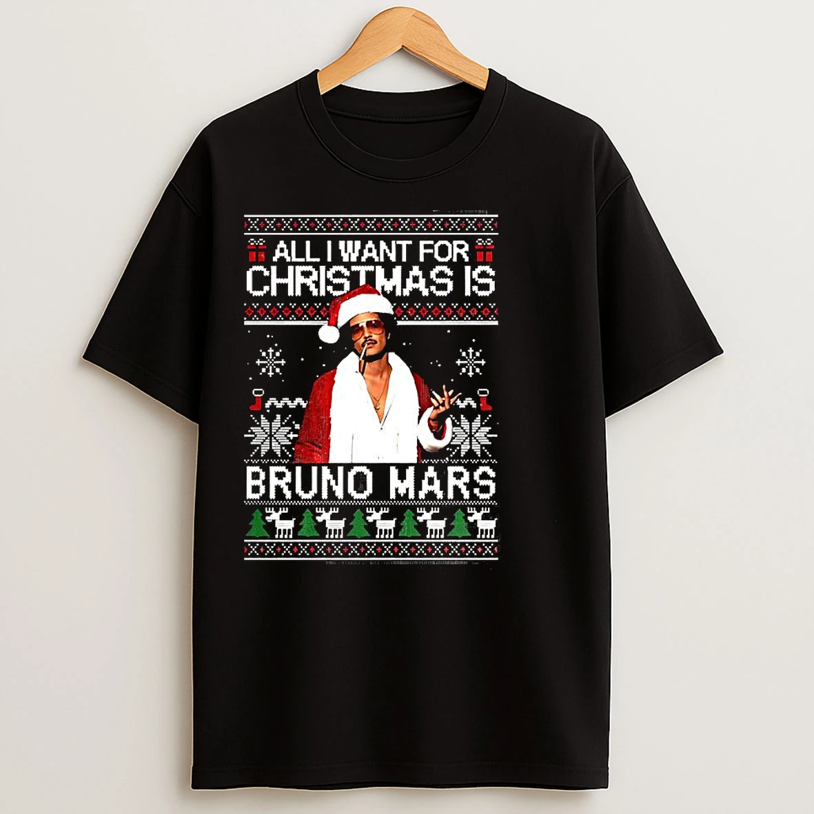 Classic All I Want For Christmas Is Bruno Ugly T Shirts