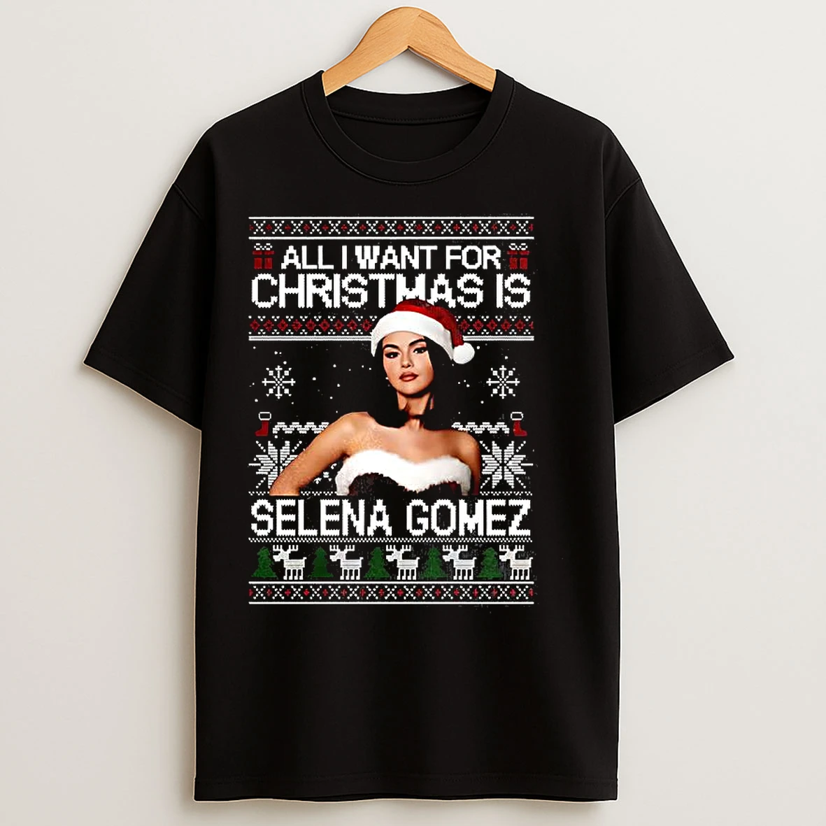 Classic All I Want For Christmas Is Selena Ugly T Shirts