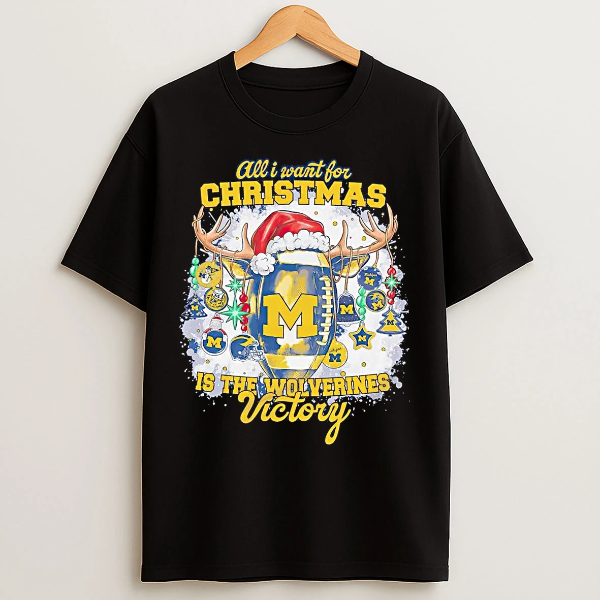 Classic All I Want For Christmas Is The Wolverines Victory T Shirts