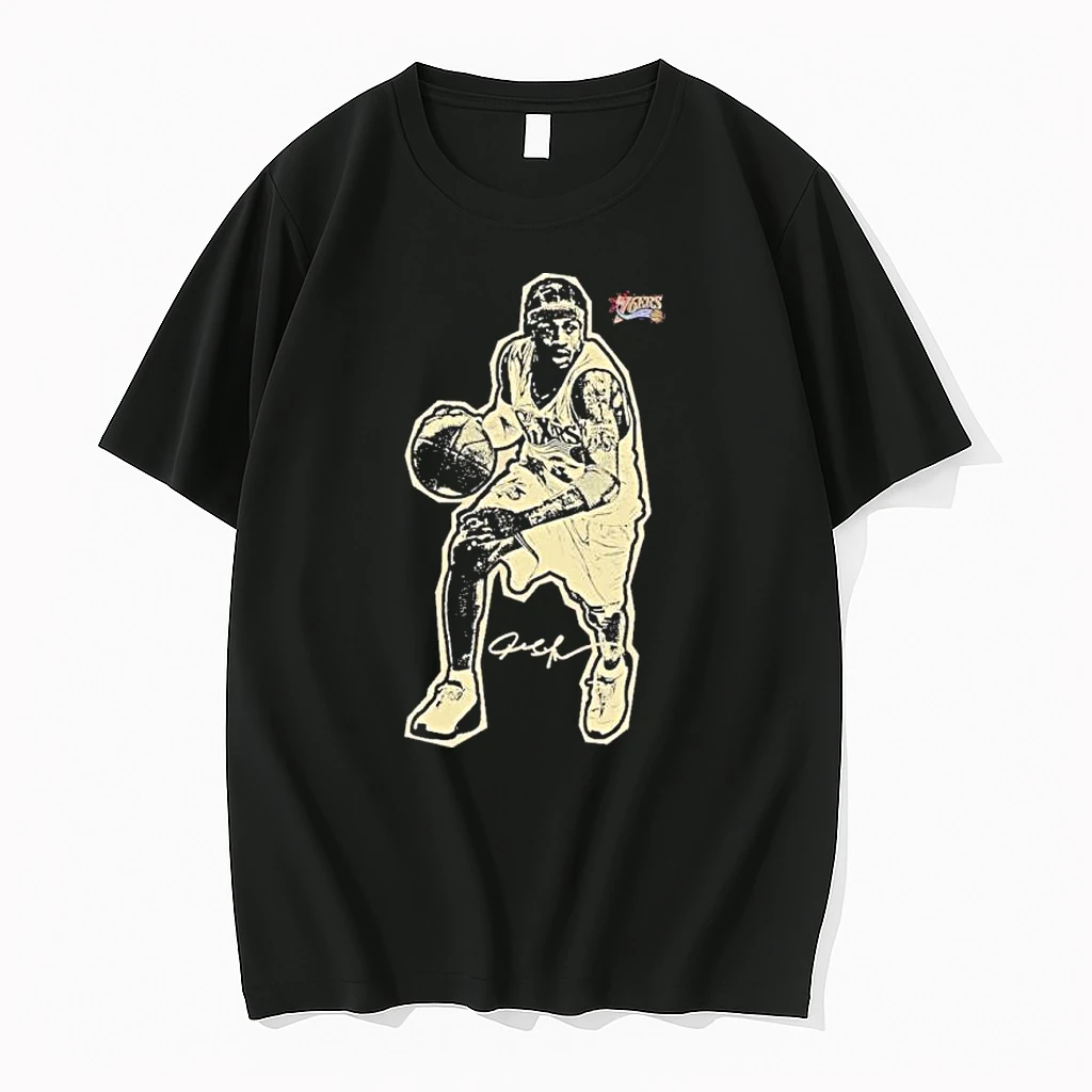 Classic Allen Iverson Philadelphia 76ers Blockbuster Player T Shirts