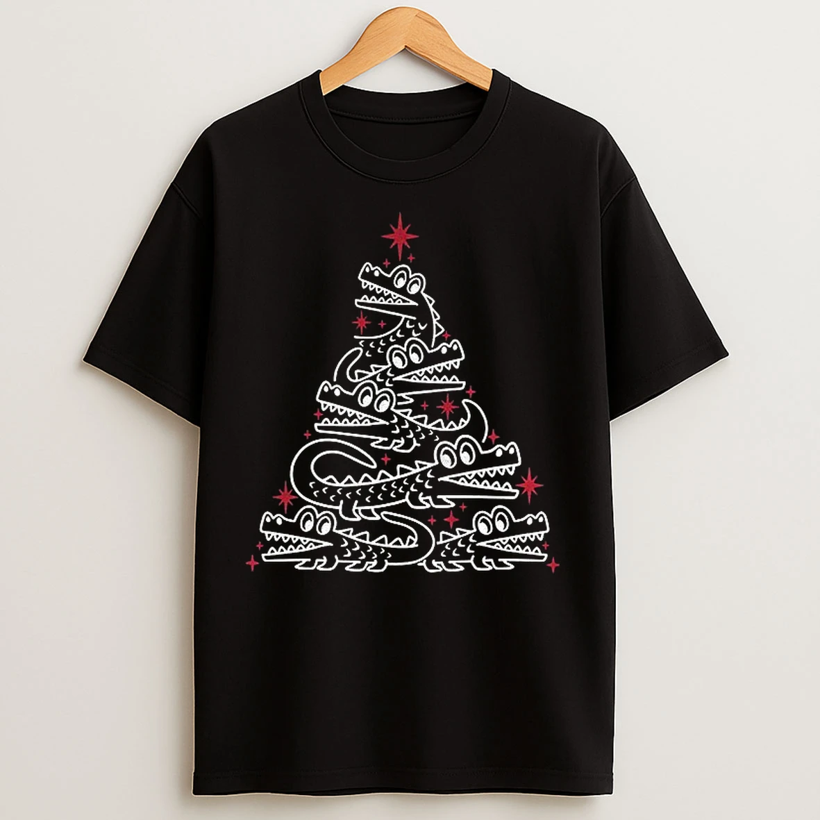 Classic Alligator Christmas Tree Merry Christmas T Shirts