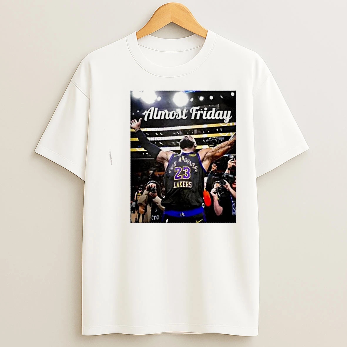 Classic Almost Friday Year 23 Lebron James Los Angeles Lakers T Shirts