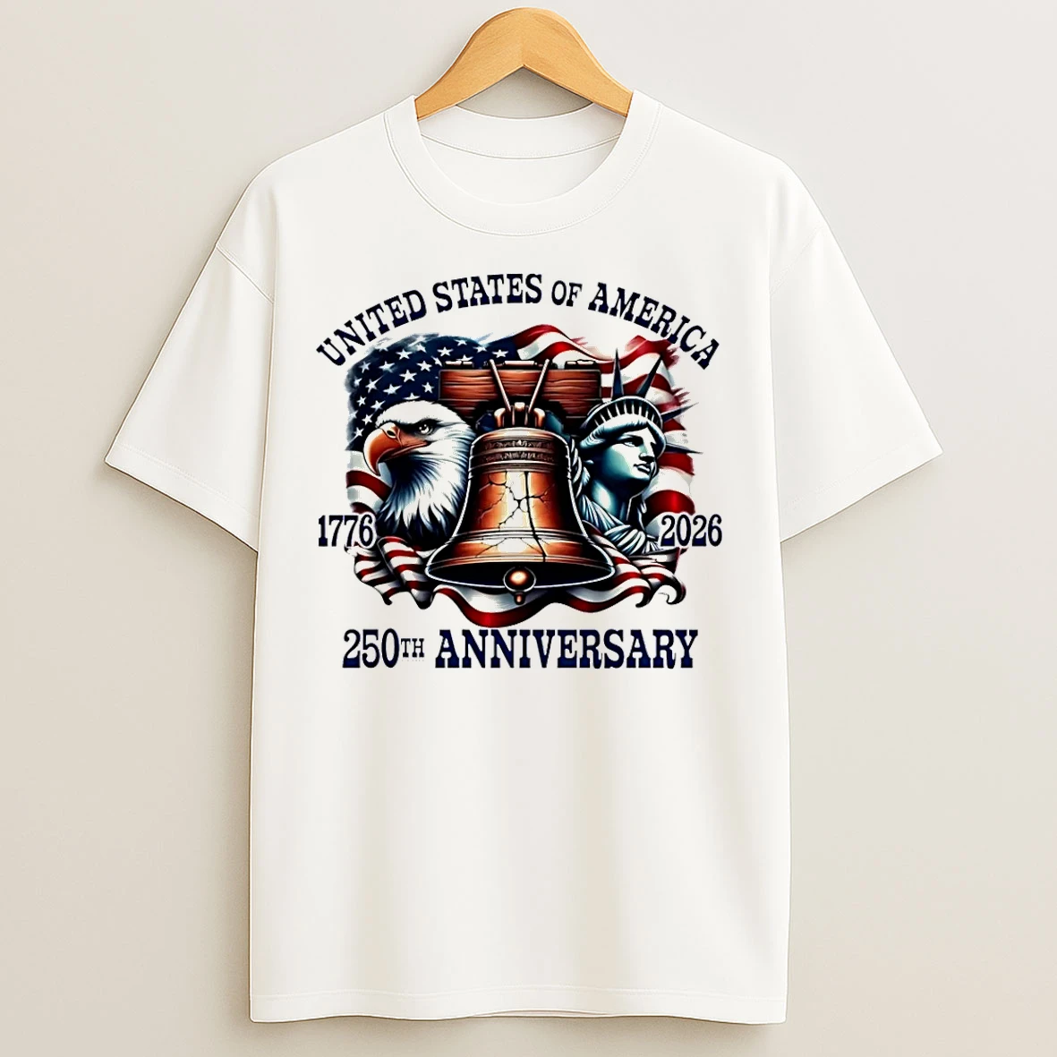 Classic America 250th Anniversary Liberty Freedom 1776 2026 T Shirts