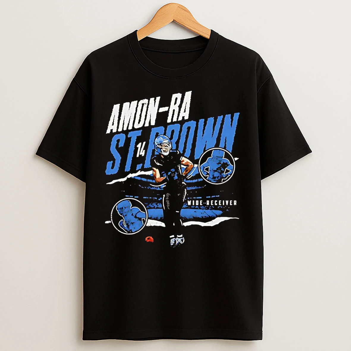 Classic Amon Ra St Brown Wide Receiver Celly Celebration Detroit Lions T Shirts