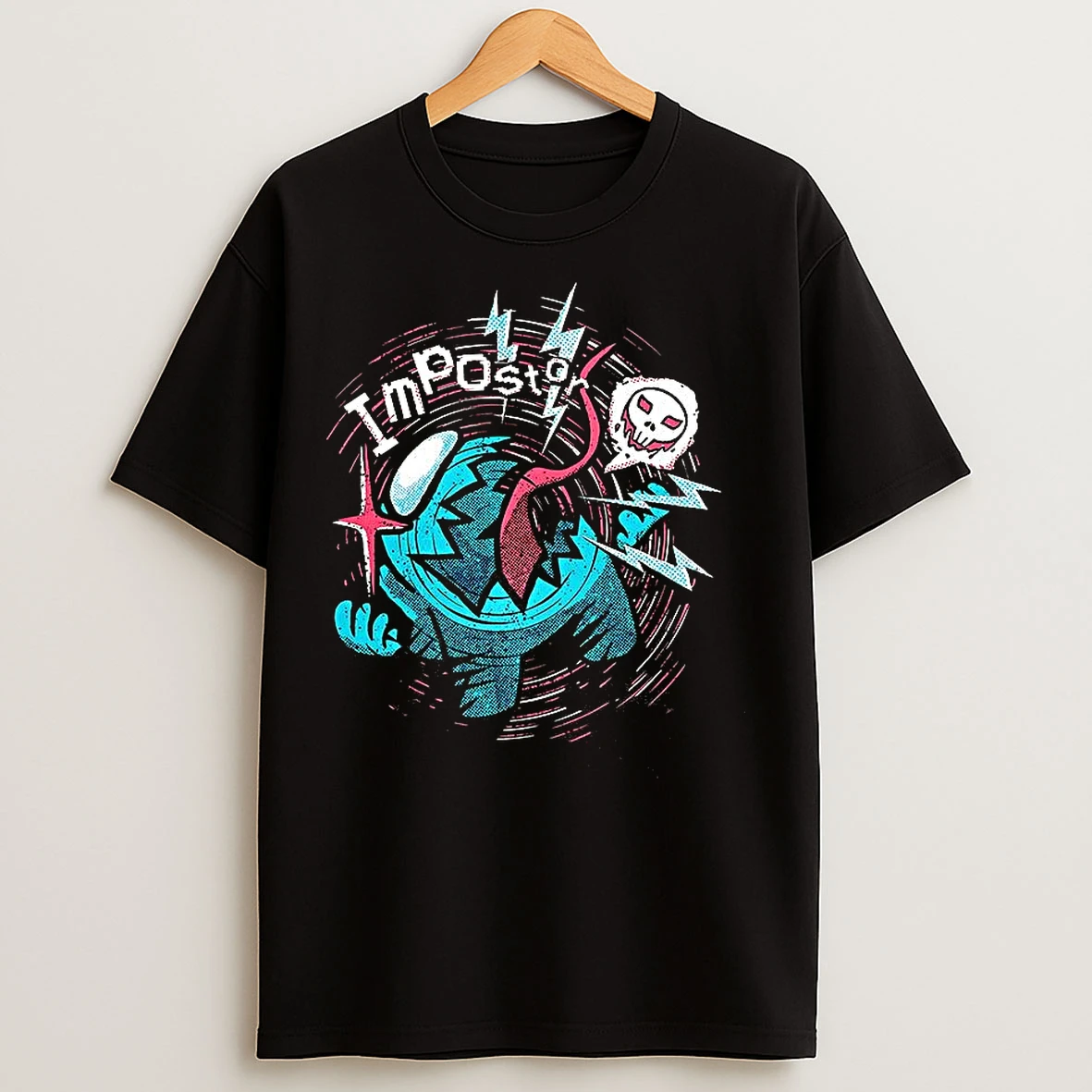 Classic Among Us Video Game Impostor Beware T Shirts