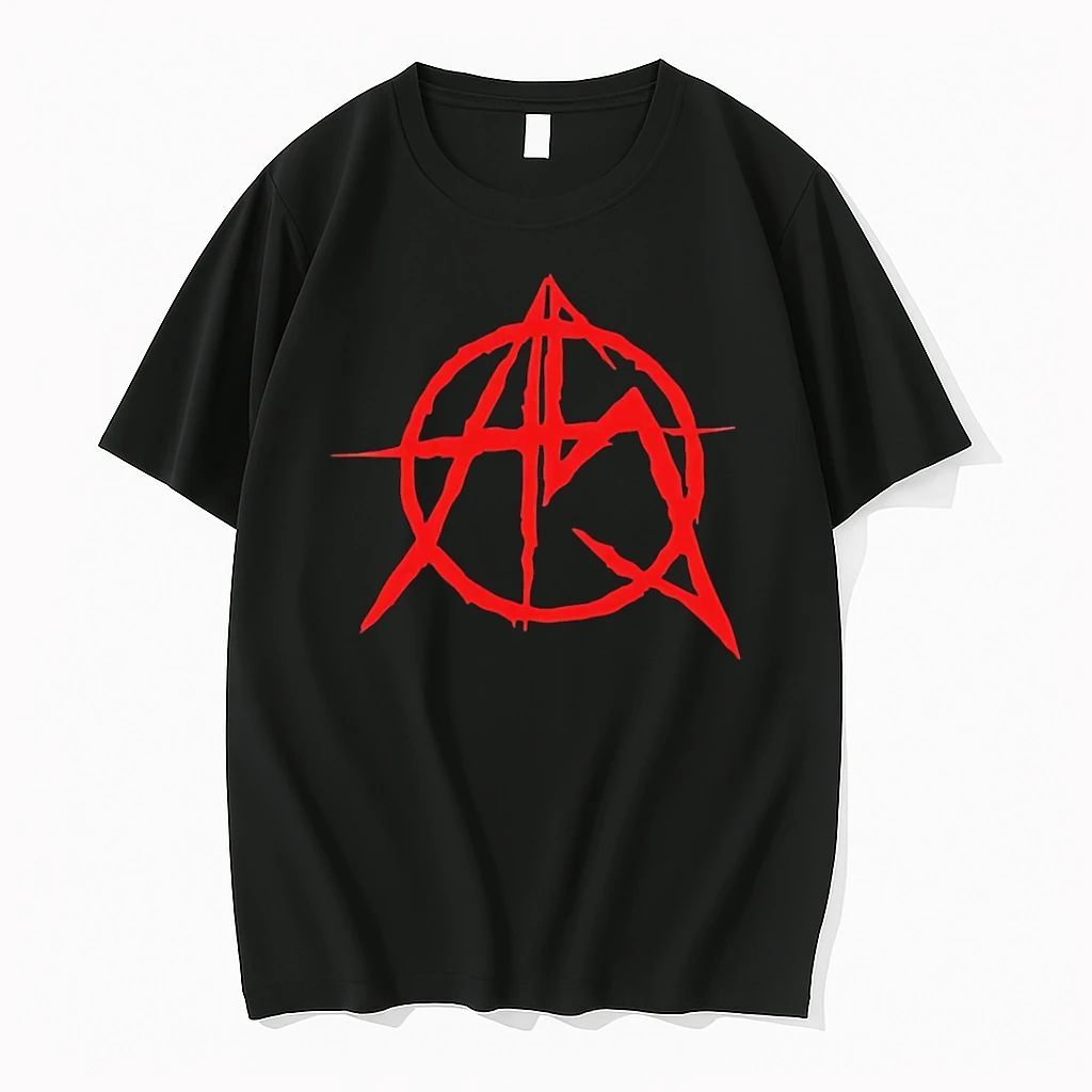 Classic Anarchist Sanctuary As Logo T Shirts