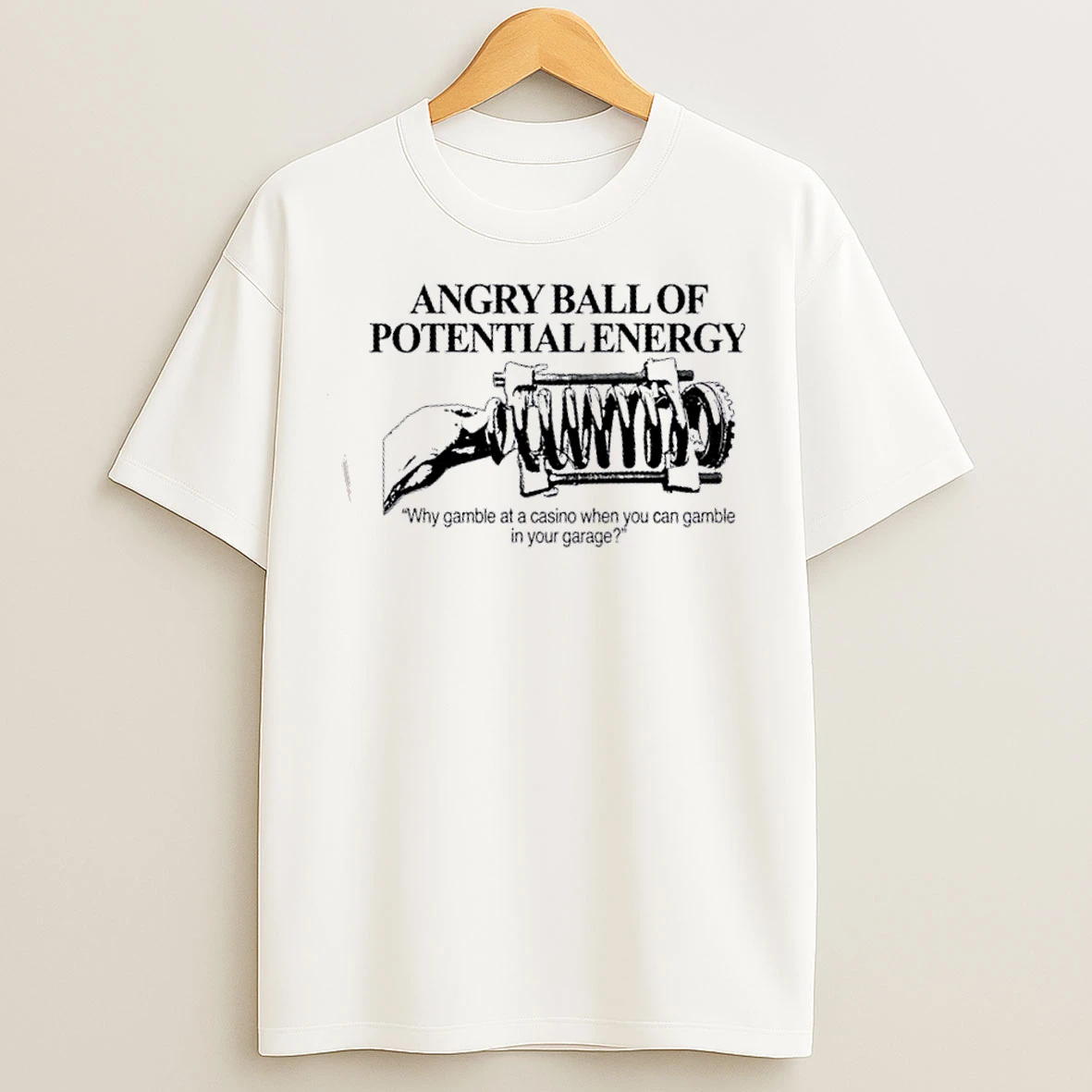 Classic Angry Ball Of Potential Energy T Shirts
