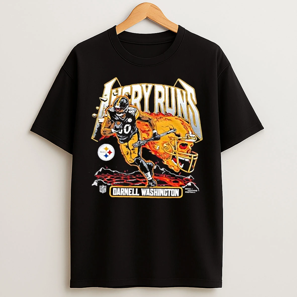 Classic Angry Runs 2025 Pittsburgh Steelers Darnell Washington T Shirts
