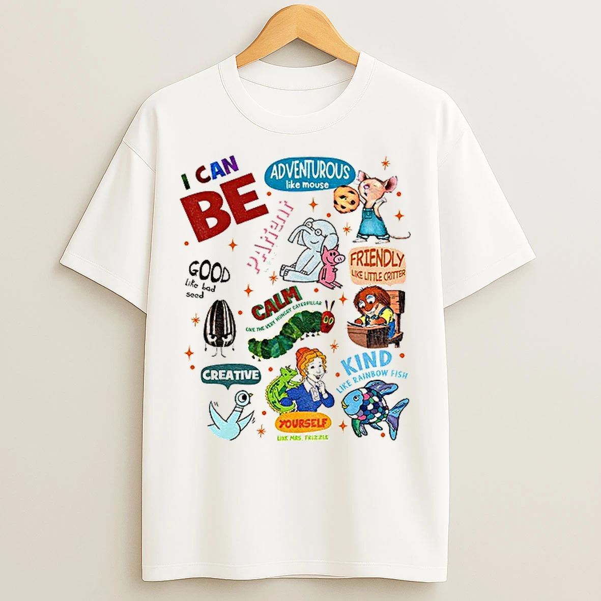 Classic Animal Character I Can Be Adventurous Like Mouse Pafient Like Elephant And Piggie Good Like Bad Seed T Shirts