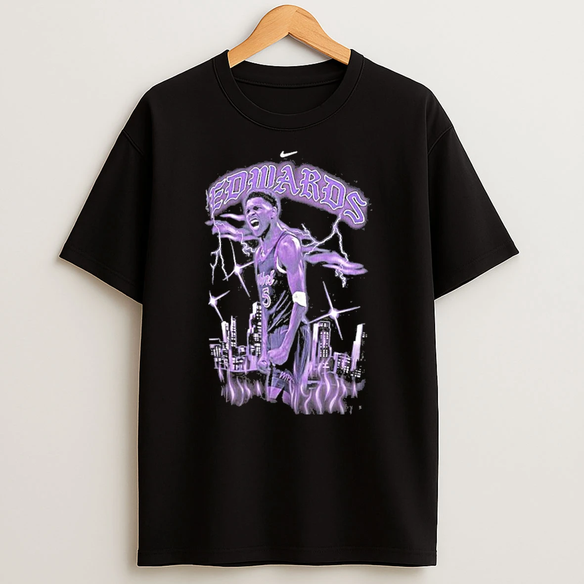 Classic Anthony Edwards Minnesota Timberwolves Nike 2025 26 City Edition Player T Shirts