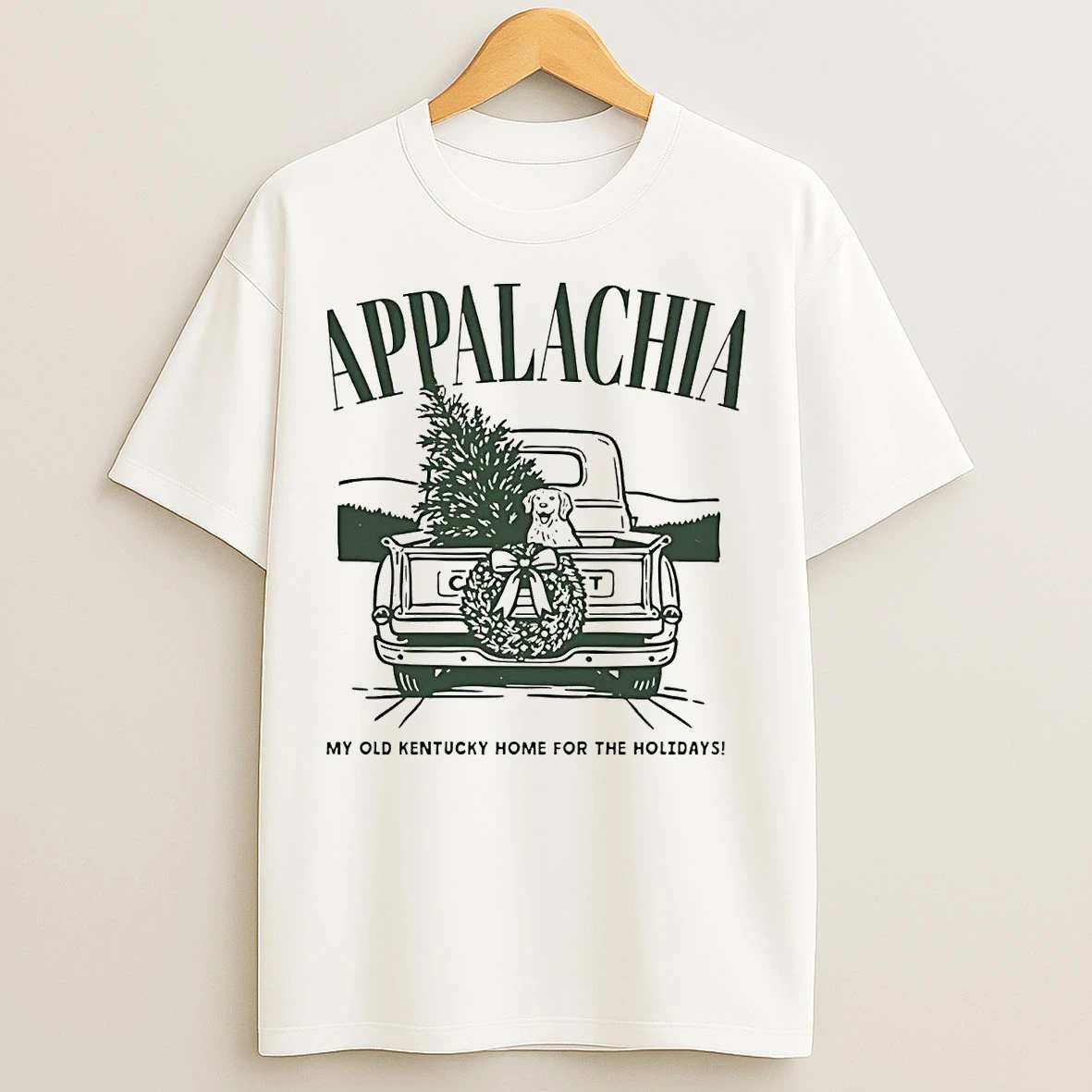 Classic Appalachian My Old Kentucky Home For The Holidays Christmas T Shirts