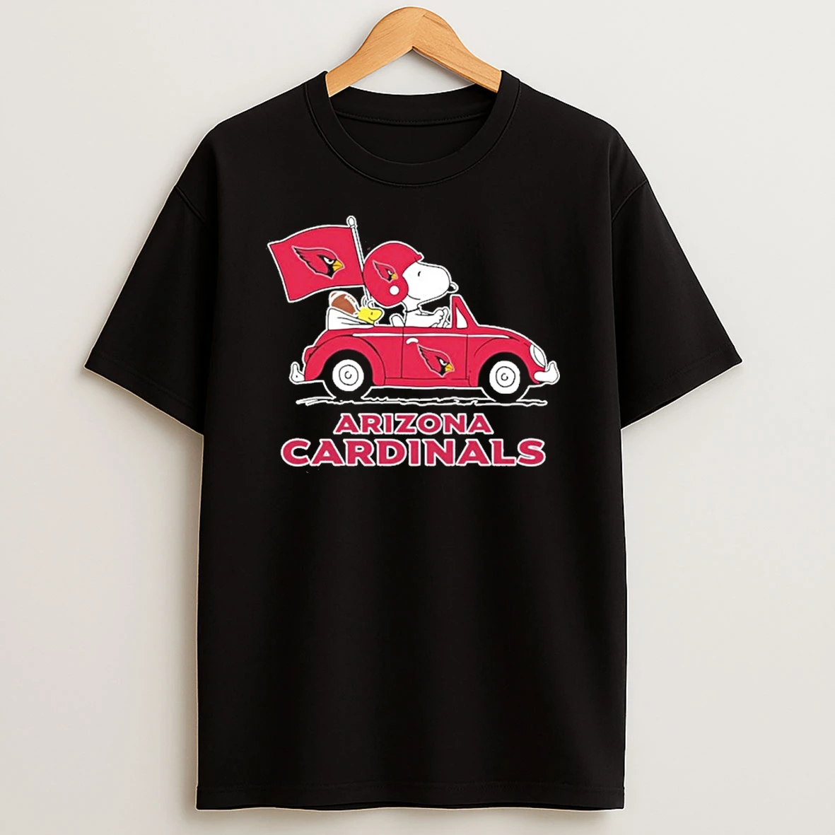 Classic Arizona Cardinals Football X Snoopy Drive Car T Shirts