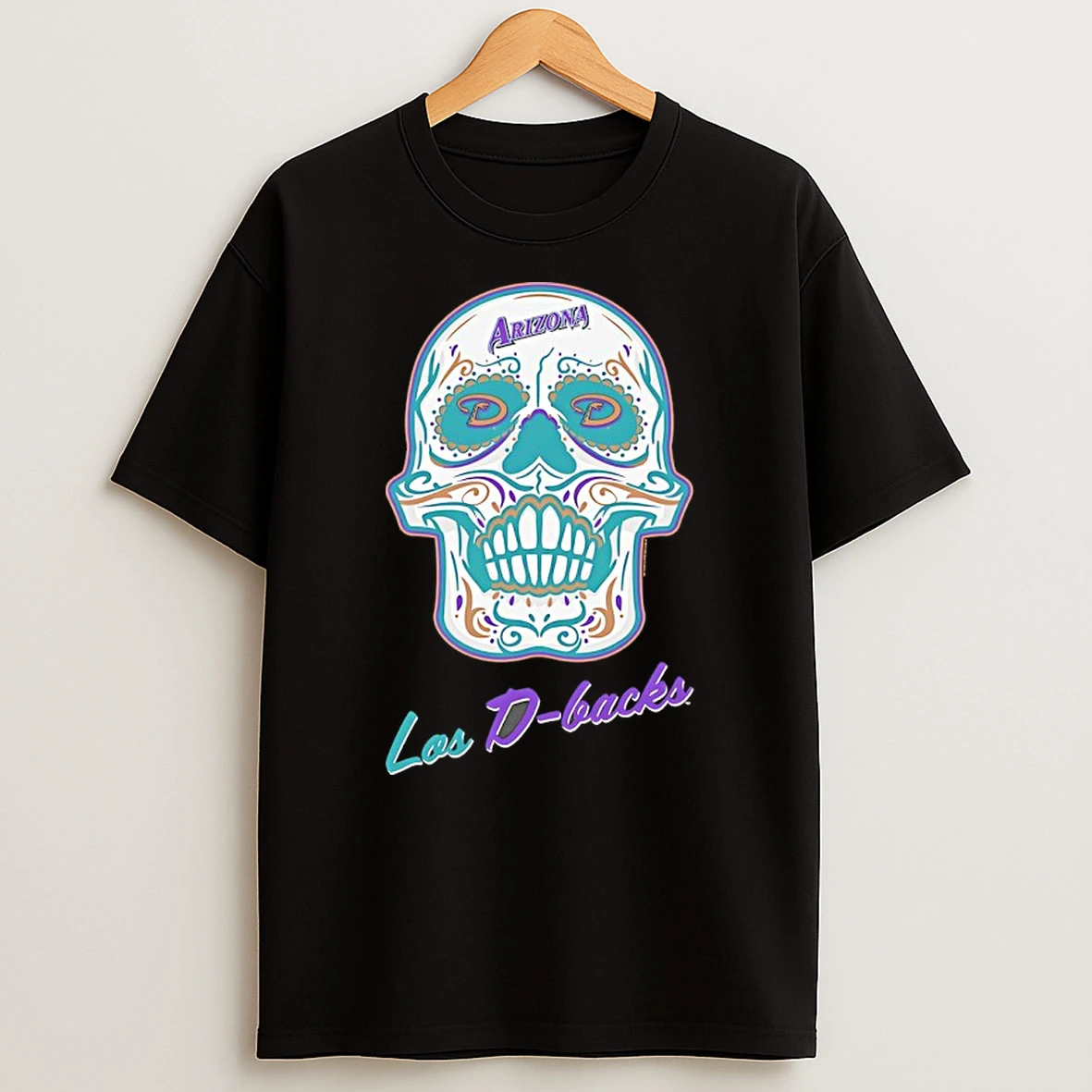 Classic Arizona Diamondbacks Sugar Skull Boxy T Shirts