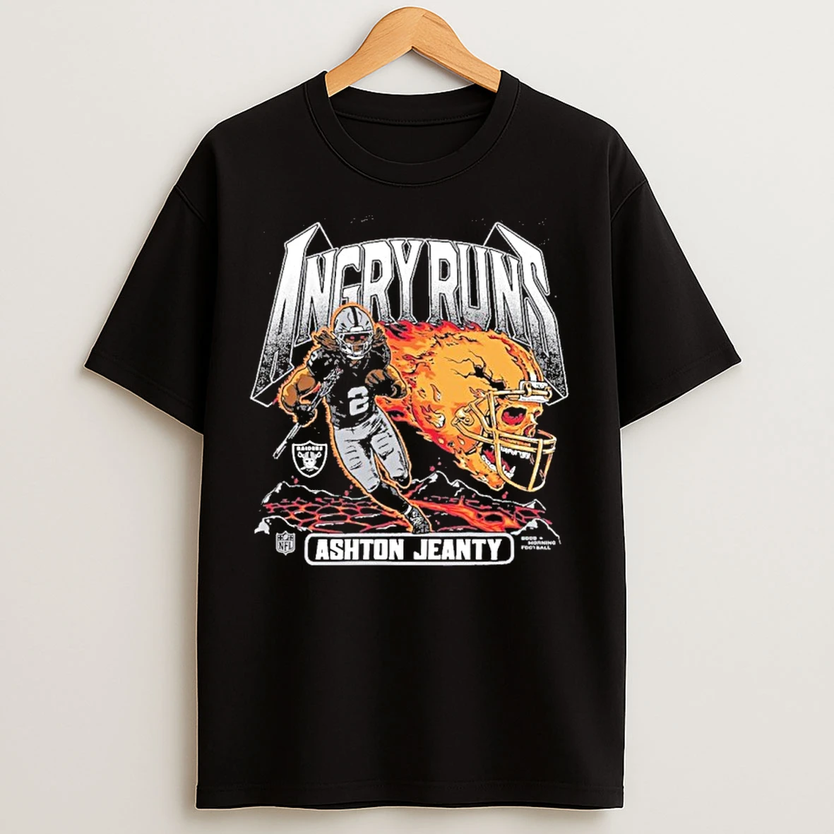 Classic Ashton Jeanty Las Vegas Raiders 2025 Angry Runs Player T Shirts