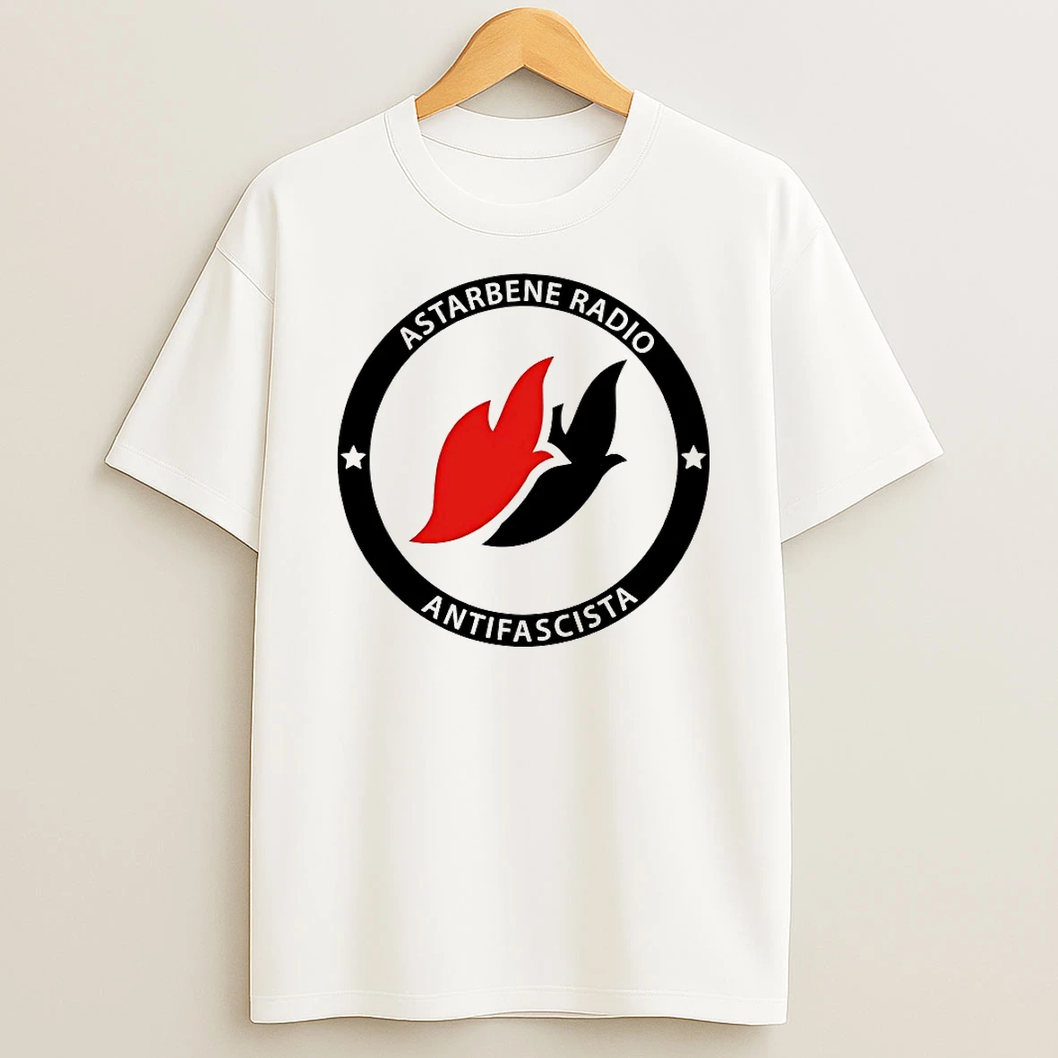 Classic Astarbene Radio Antifascista T Shirts