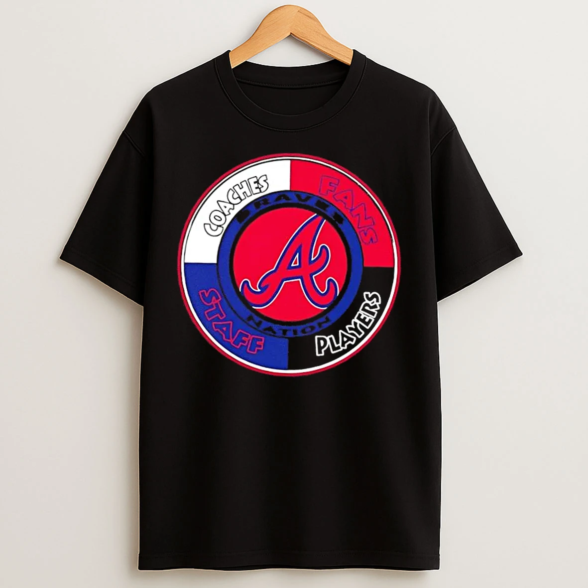 Classic Atlanta Braves Nation Coaches Fans Staff Players T Shirts