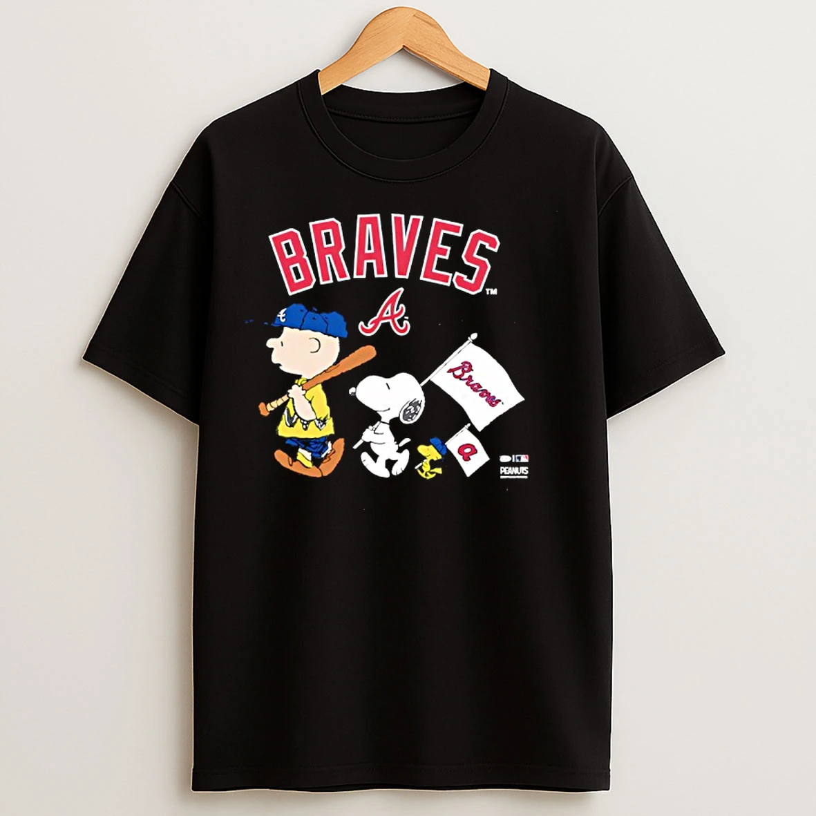 Classic Atlanta Braves Peanuts Flag T Shirts