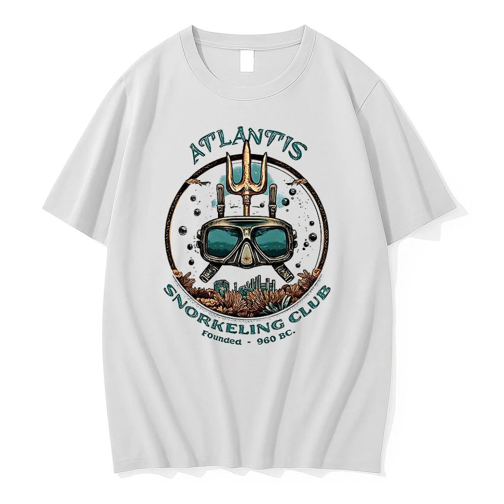Classic Atlantis Snorkeling Club Founded 960 Bc Logo T Shirts