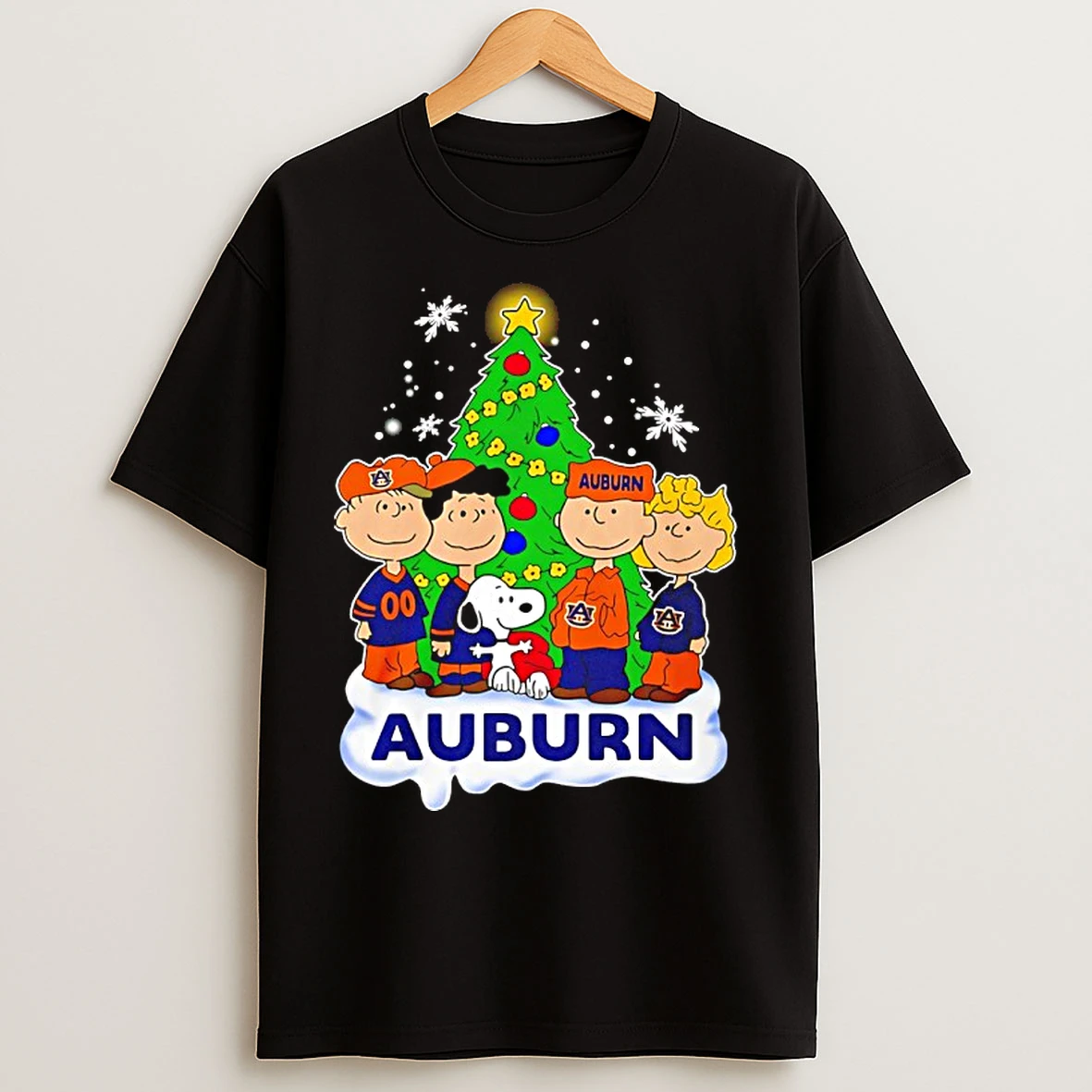 Classic Auburn Tigers Snoopy And The Peanuts Christmas 2025 T Shirts
