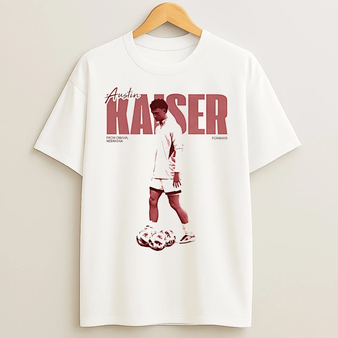 Classic Austin Kaiser Forward Soccer Vintage T Shirts