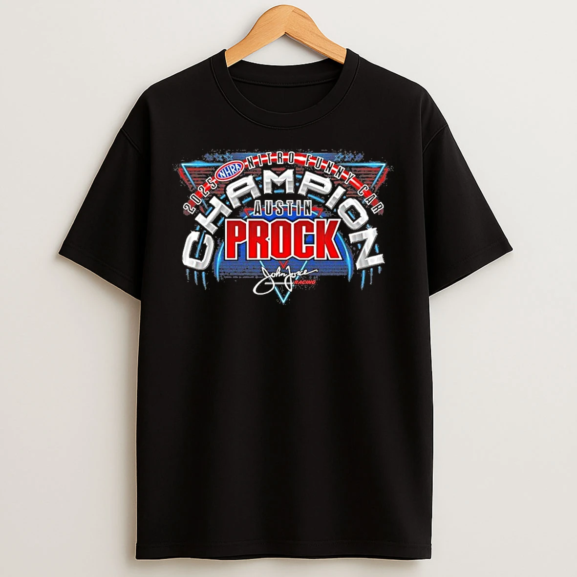 Classic Austin Prock 2025 Funny Car Champion Signature T Shirts