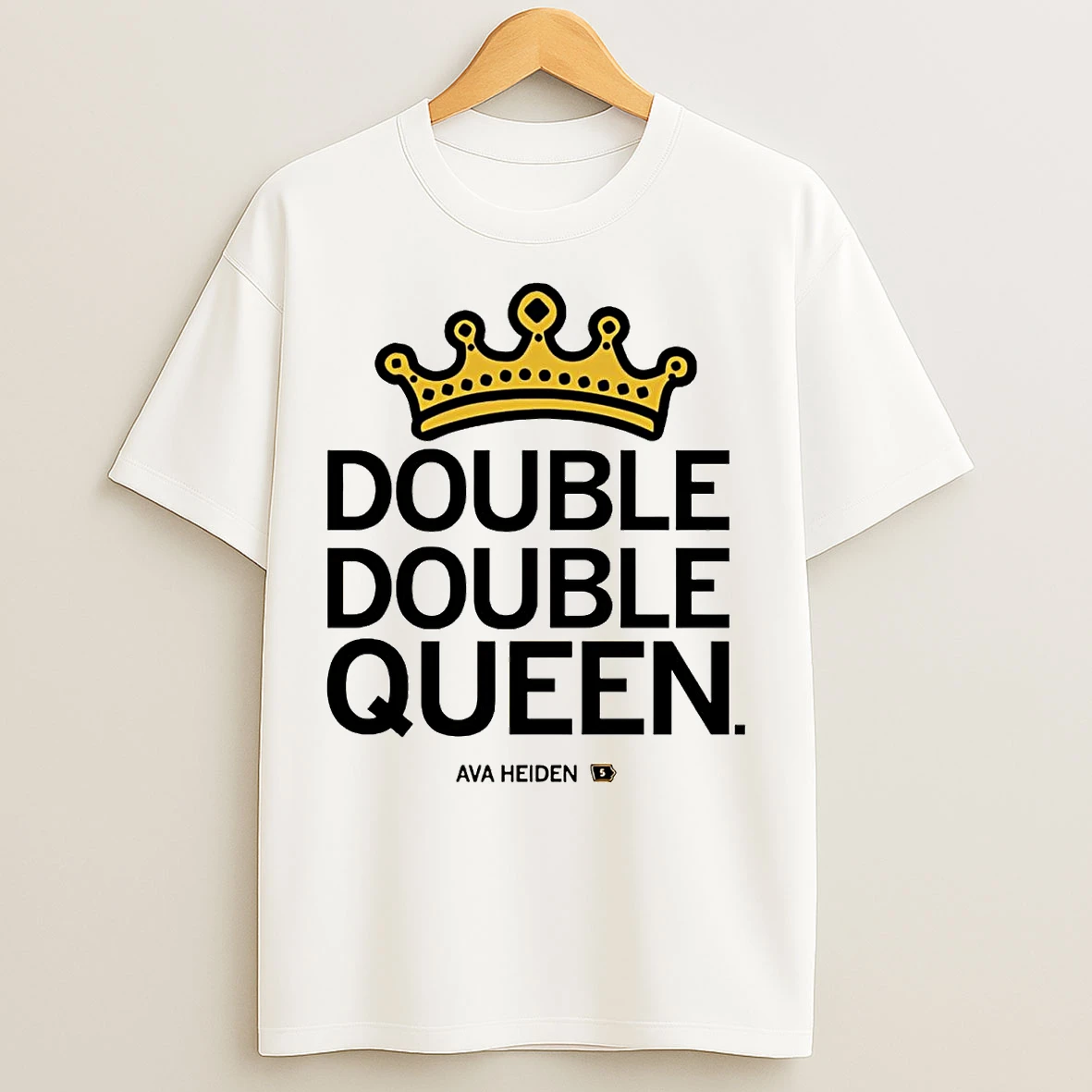 Classic Ava Heiden Double Double Queen Iowa Hawkeyes T Shirts