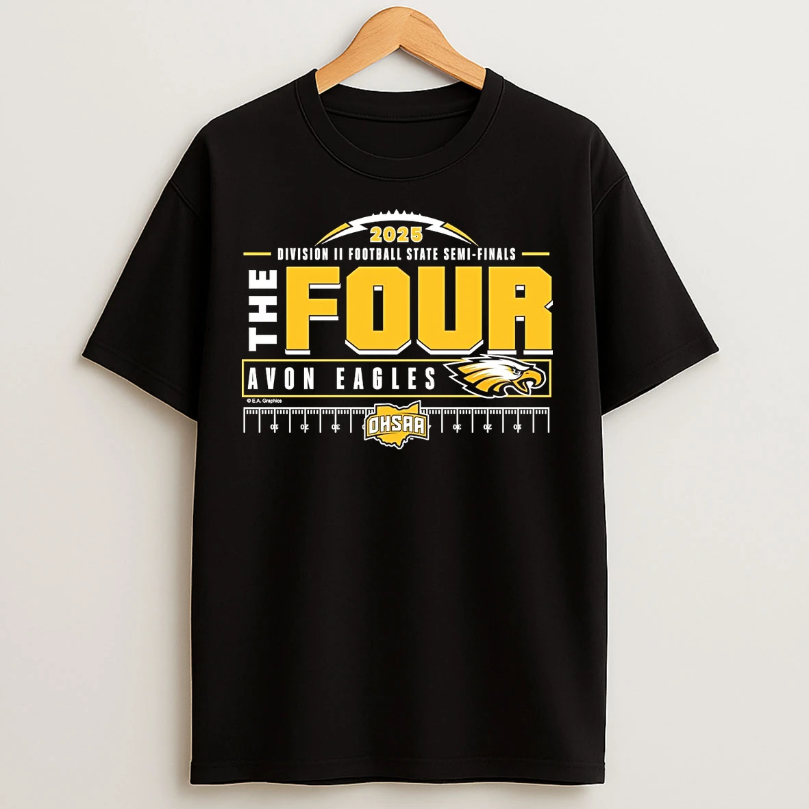 Classic Avon Eagles The Four 2025 Division 2 Football State Semifinals T Shirts