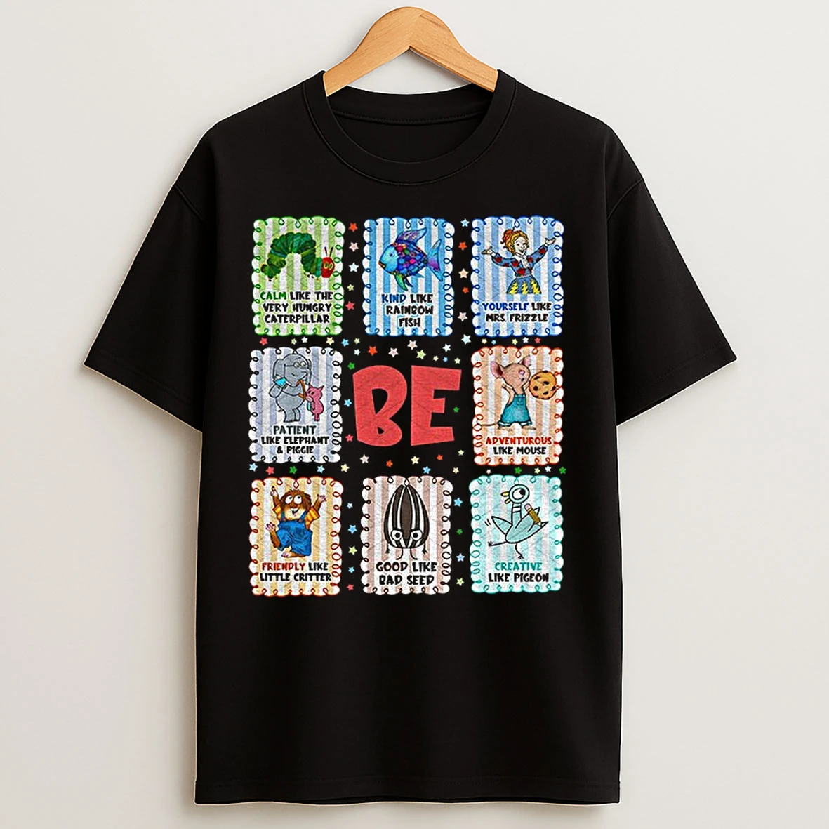 Classic Ba Animal Calm Like The Very Hungry Caterpillar Kind Like Rainbow Fish T Shirts