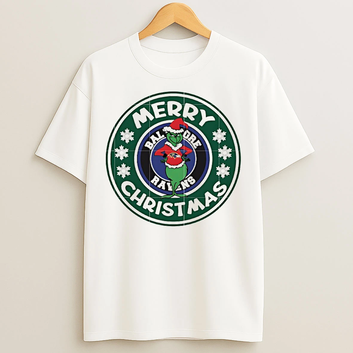 Classic Baltimore Ravens Grinch Merry Christmas T Shirts