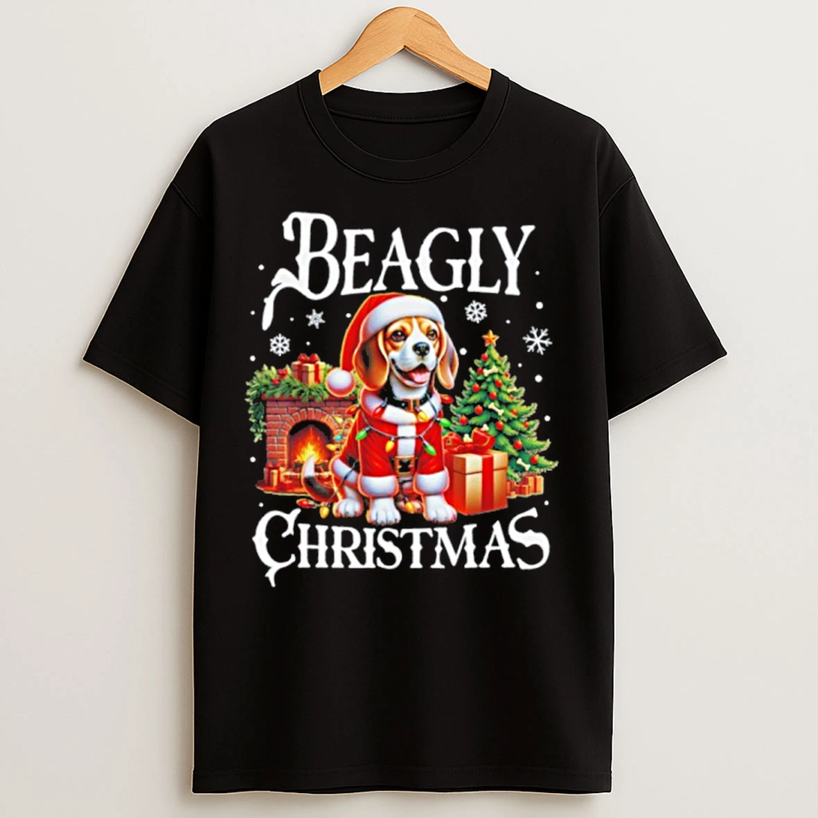 Classic Beagle Dog Christmas T Shirts