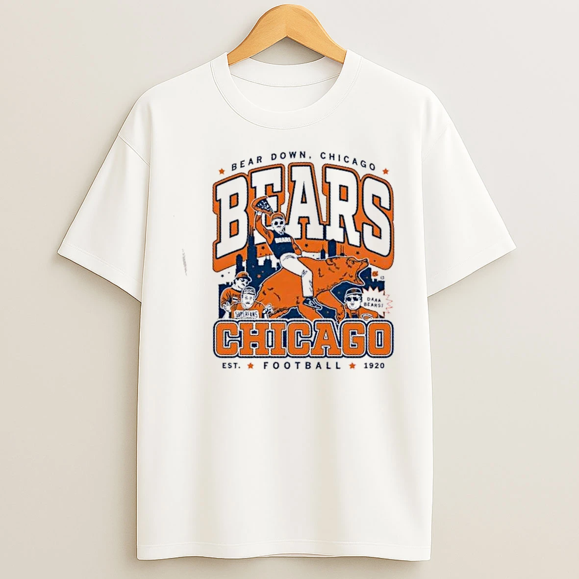Classic Bear Down Chicago Bears Football Est 1920 T Shirts