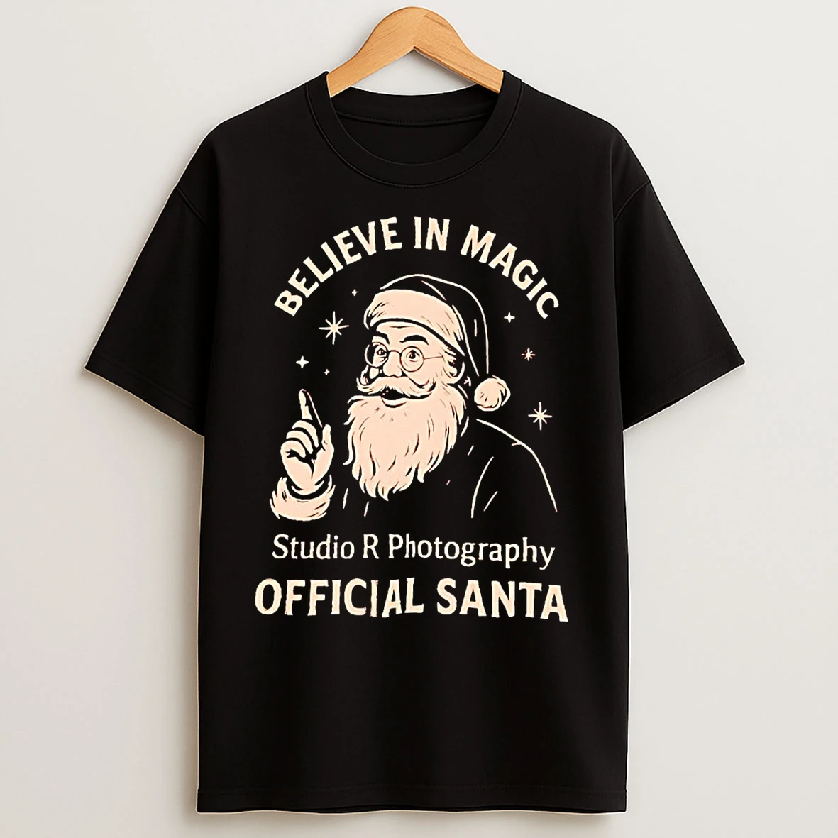 Classic Believe In Magic Studio R Photography Santa T Shirts
