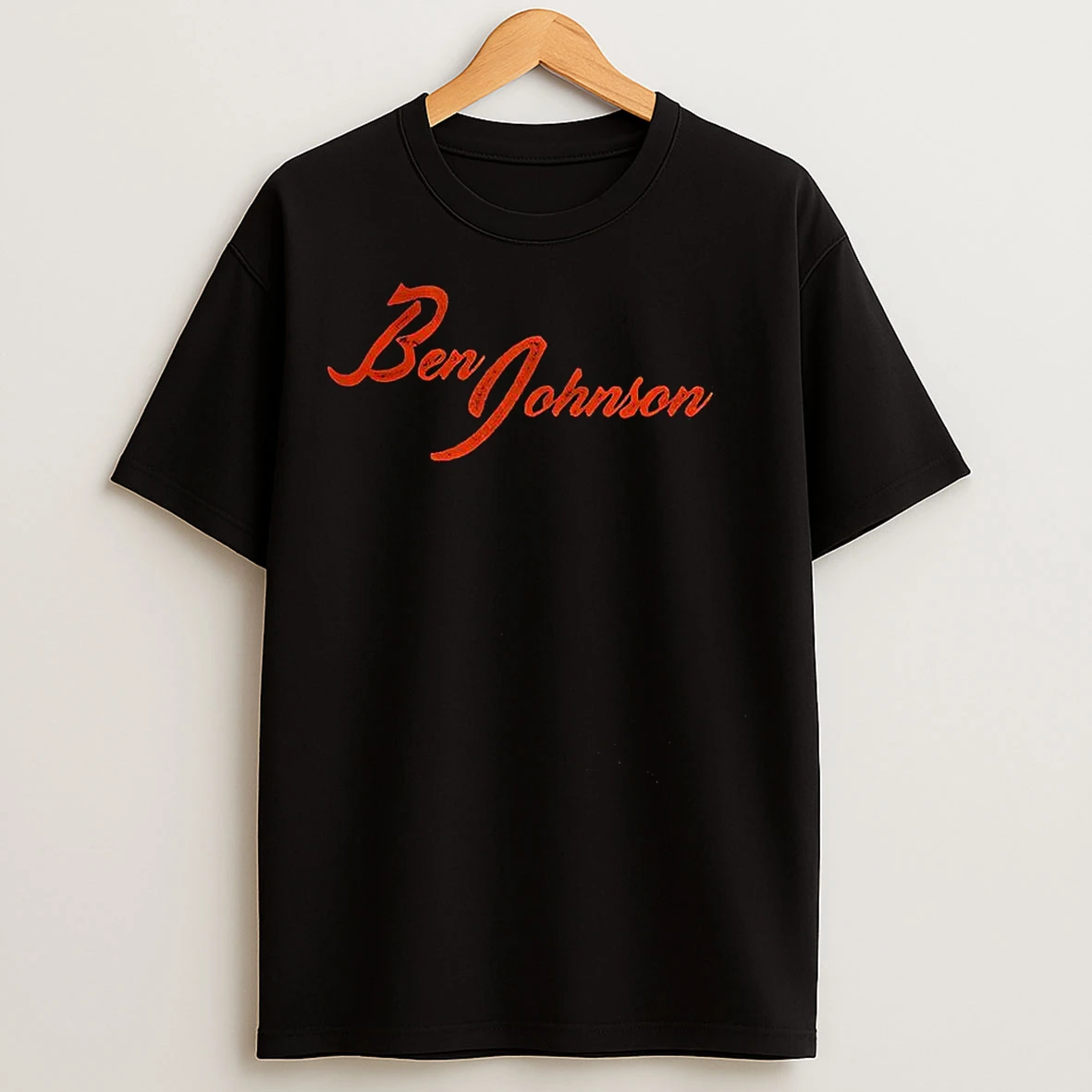 Classic Ben Johnson Chicago Bears Text T Shirts