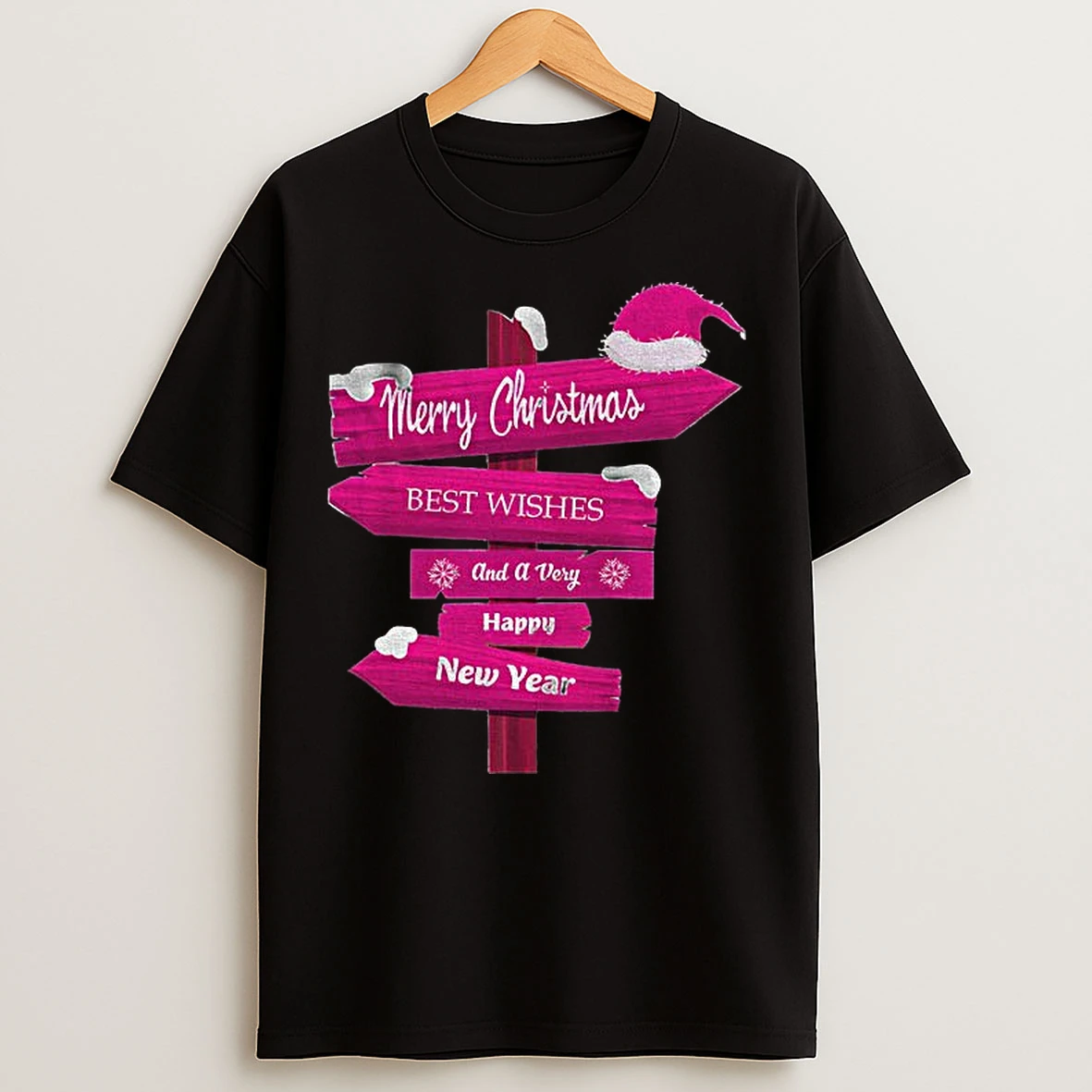 Classic Best Wishes And A Very Happy New Year Merry Christmas T Shirts