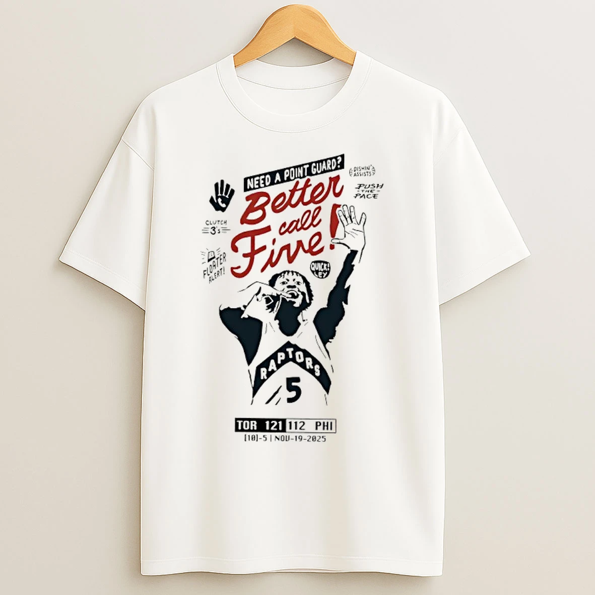 Classic Better Call Five Immanuel Quickley Raptors T Shirts