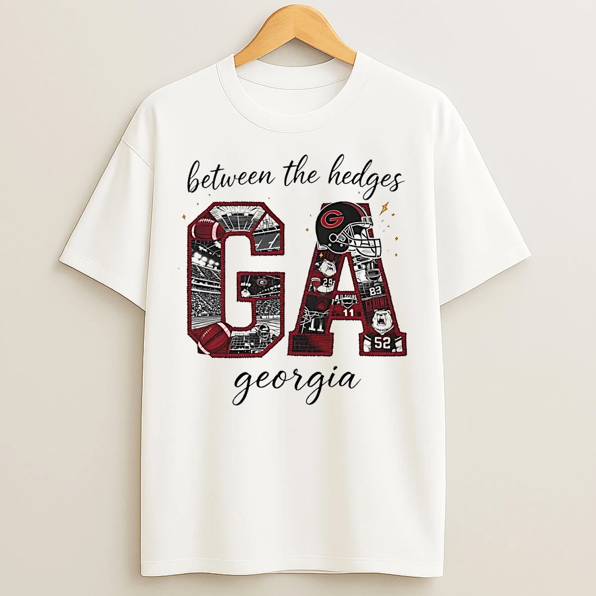 Classic Between The Hedges Georgia Bulldogs T Shirts