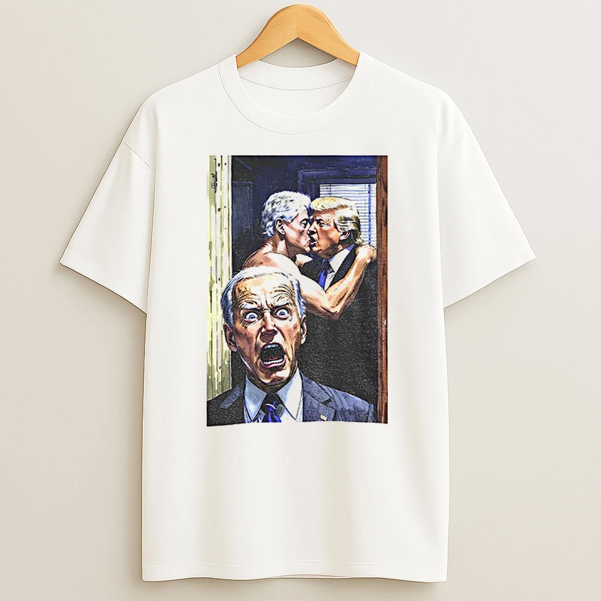 Classic Biden Is Shocked Trump X Bubba Yaoi Political Satire T Shirts