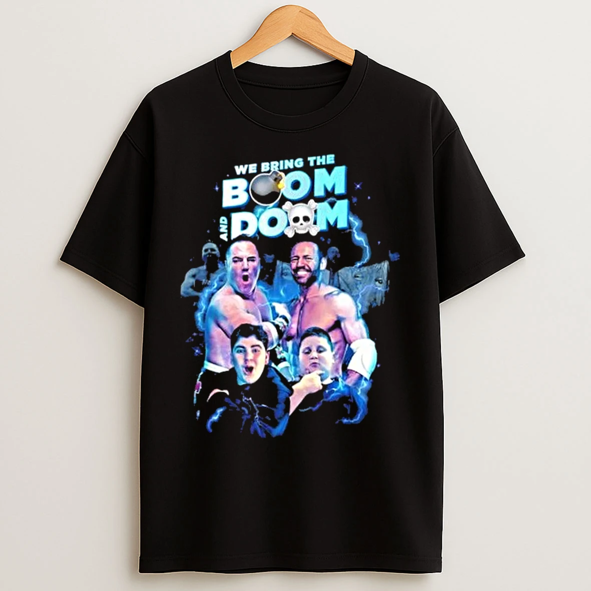 Classic Big Boom Aj Big Justice The Rizzler And Qt Marshall Boom And Doom T Shirts