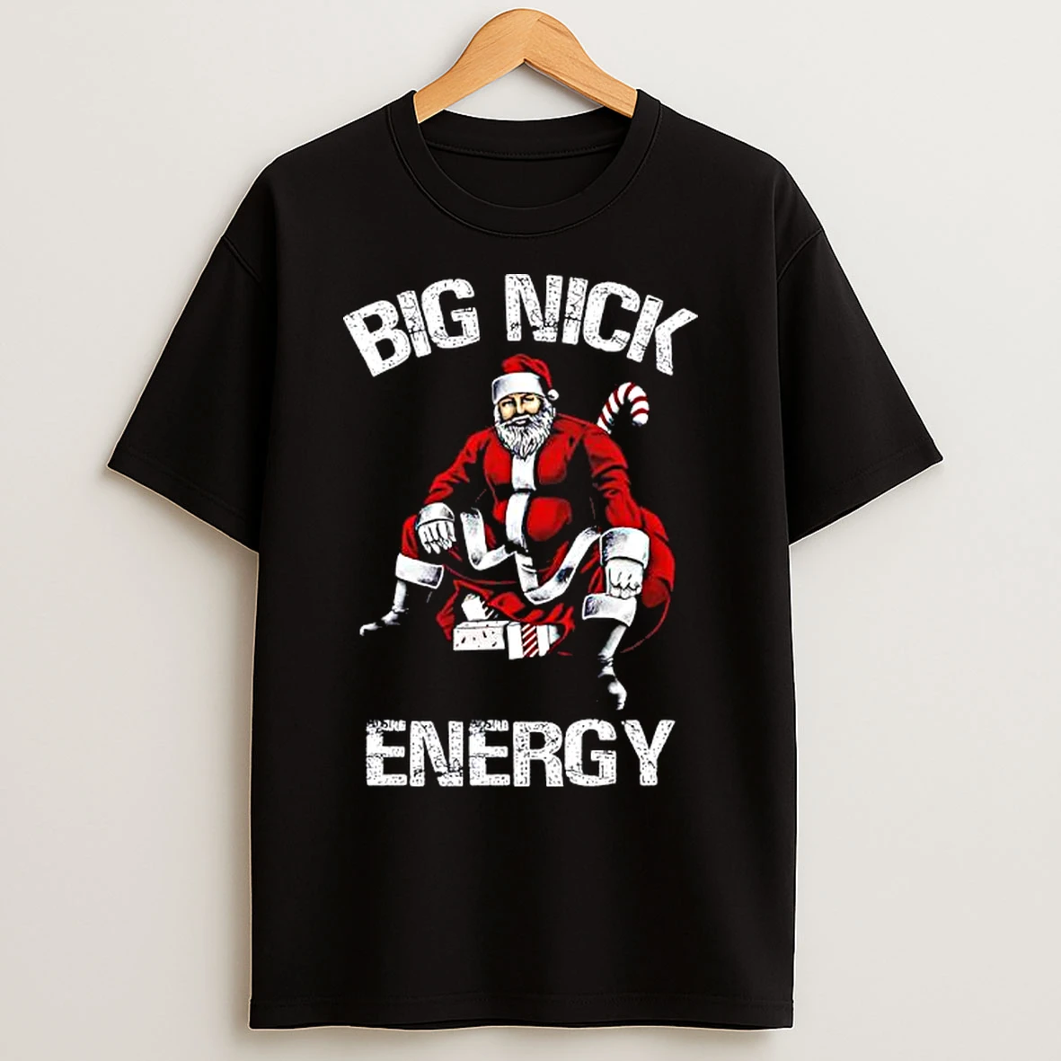 Classic Big Nick Energy Christmas Santa T Shirts
